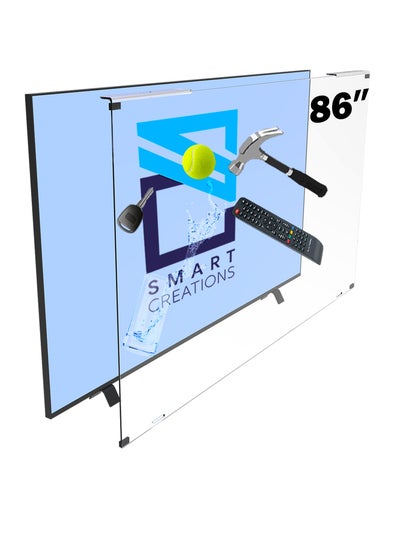 Buy 86 Inch TV Screen Protector, Shatterproof, High Quality, Anti-Blue Ray, Eye Protector, Removable, Waterproof in Saudi Arabia