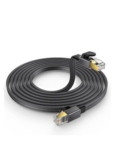 Buy 3m Cat 8 Ethernet Cable Black in Saudi Arabia