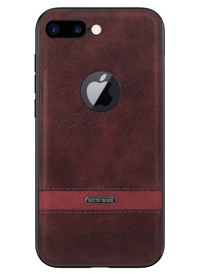 اشتري Rich Boss Leather Back Cover For Iphone 7 Plus/8 Plus (Wine) في مصر
