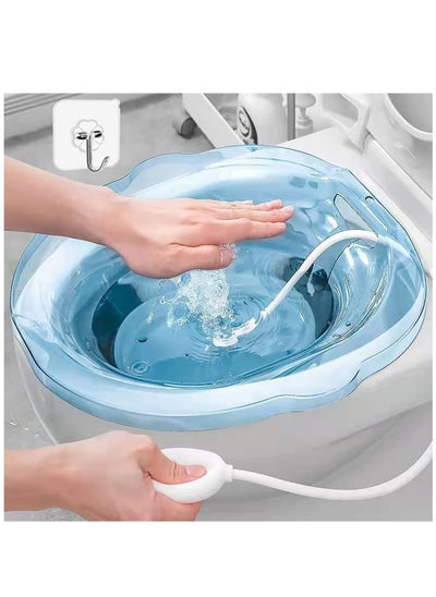 Buy Sitz Baths for toilet Seat,Sitz Bath for Postpartum Care Sitz Bath for Hemorrhoids with Flusher Pregnant Women Yoni Steam Seat,Soaking Basin Ues for Inflammation Treatment,Fits Universal Toilet in Saudi Arabia