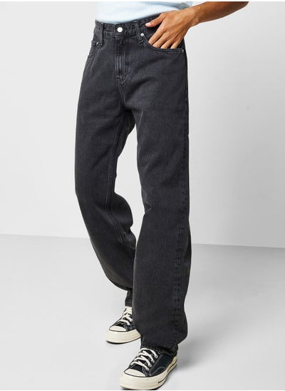 اشتري Mid Wash Straight Jeans في الامارات