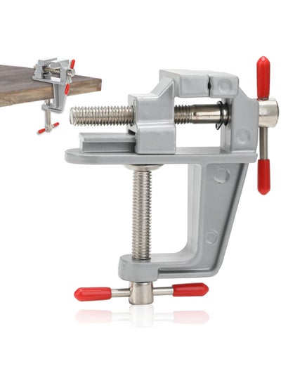 Buy Mini Table/Bench Vise, Univeral Table Bench Clamp Rotate 360° Universal Tabletop Vise Machine For Small Work, Crafts, Arts, Finishing Jewelry DIY Repair Tools in UAE