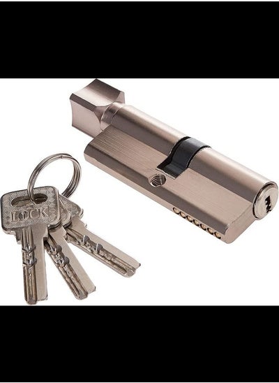 Buy Door Lock Cylinder 7 Cm One Side Key One Side Knob in UAE