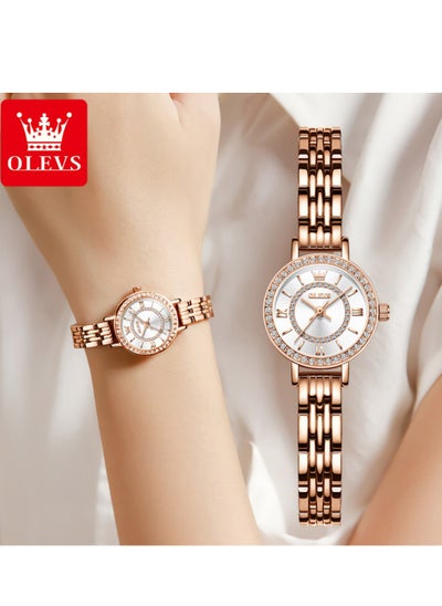 اشتري Watches for Women Fashion Stainless Steel Water Resistant Watch Gold 5508 في الامارات