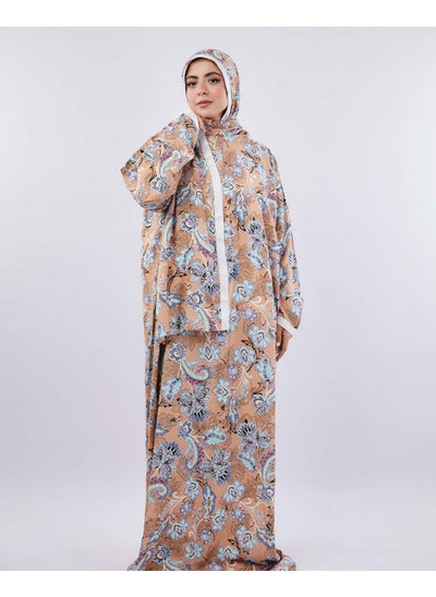 اشتري Printed Viscose Isdal Light Beige For Women في مصر