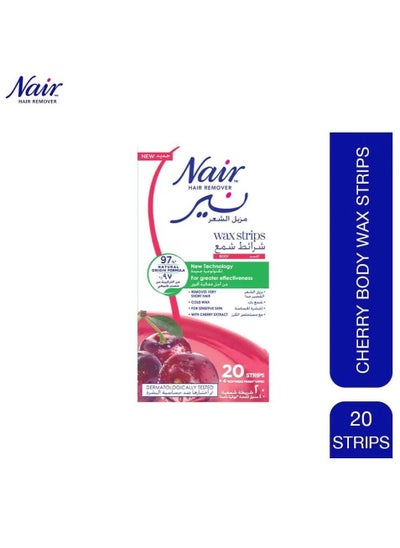 Buy Hair Remover Body Wax Strips Cherry 20s in UAE