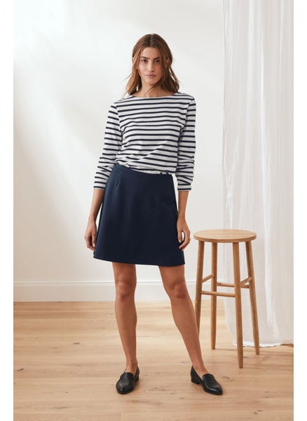 Buy Women Regular Fit Jersey Rock Skirt, Navy in UAE