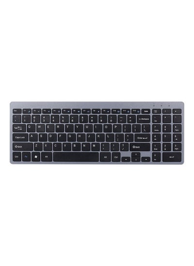 Buy 2.4G Wireless 95 Keys Ultra-Thin Mute Keyboard Black in UAE