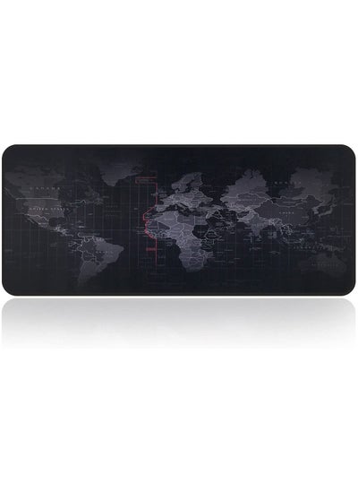 Buy Gaming Mouse Pad World Map  - Extra large for Keyboard & Mouse - Size 80 X 30 CM in Egypt