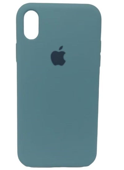 Buy For Iphone Xr Liquid AntiDrop Silicone Phone Case Green in UAE