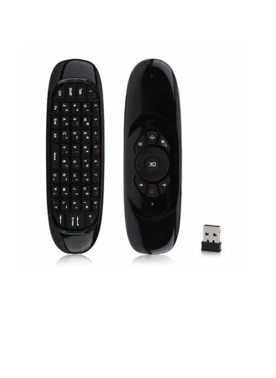 Buy 2.4 G Air Mouse Wireless Keyboard Gyroscope Remote Control Black in UAE