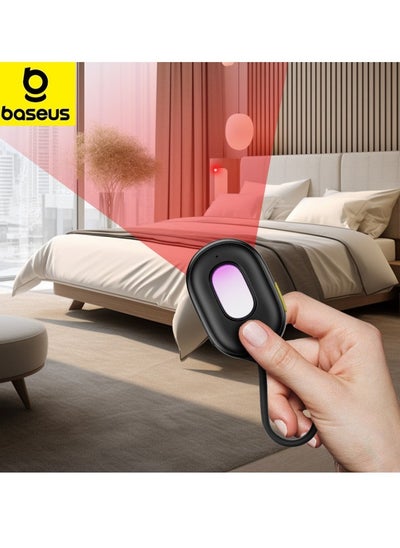 اشتري New Upgraded Hidden Camera Detectors with Dual Infrared Red Light Detection, 3D Sensing Chips, and Built-in Vibration Sensor, Hotel Anti-Camera & Anti-Peeping Tool, Spy Camera Detector with Ultra-Long 6-Month Battery Life for Enhanced Privacy Protection- Black في الامارات