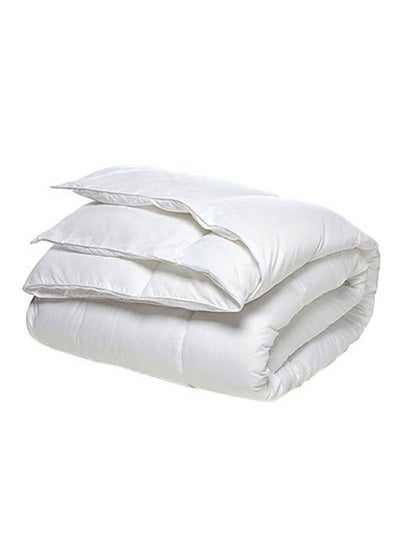 Buy Queen Size Quilted Down Duvet Insert Microfiber White 200X230centimeter in UAE