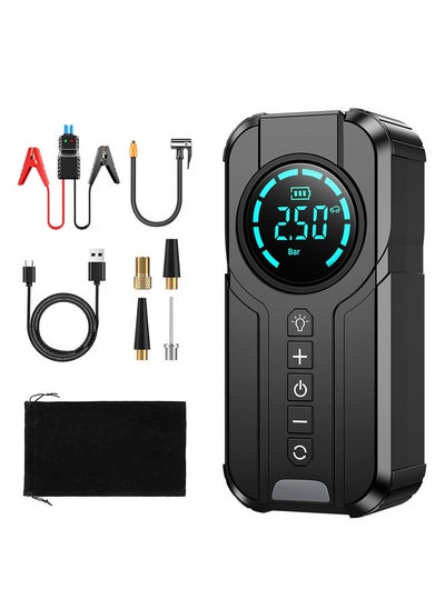 Buy The car emergency starting power supply and inflatable pump are integrated with Dianbao multi-functional portable battery ignition starter in Saudi Arabia