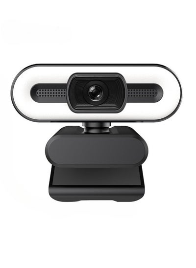 اشتري 2K Webcam with Light, HD Auto Light Correction Web Cam with Adjustable FOV, HDR-Enabled Gaming Webcam with Ring Light for Teams, Zoom, Pc/laptop/mac/desktop, (2K) في السعودية