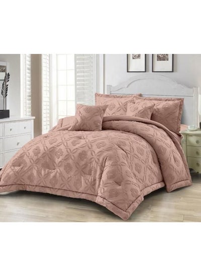 اشتري COMFY 6 PC ALL SEASON COMFORTER SET 220 X 240 CM PINK في الامارات