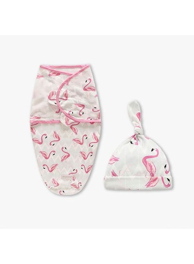 Buy Baby Swaddle Blanket with Hood - Flamingo in Saudi Arabia