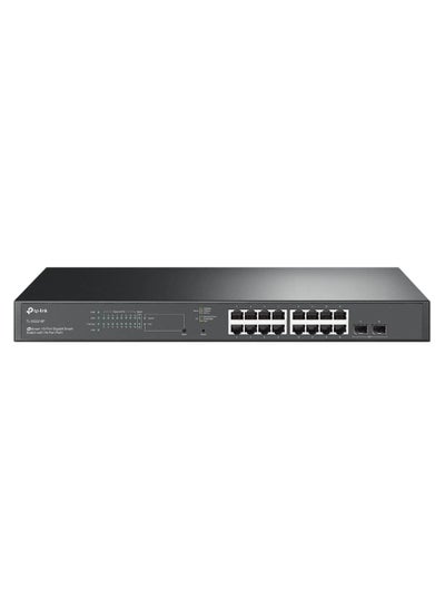 اشتري TP-Link TL-SG2218P | 16 Port Gigabit Smart Managed PoE Switch | 16 PoE+ Ports @150W, 2 SFP Slots | Support Omada SDN | PoE Recovery | IPv6 | Static Routing | 5 Year Manufacturer Warranty في الامارات