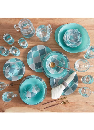 Buy Ambi Carron Ocean 50-Piece Dinner Set 35 x 2 x 19.6 cm in UAE