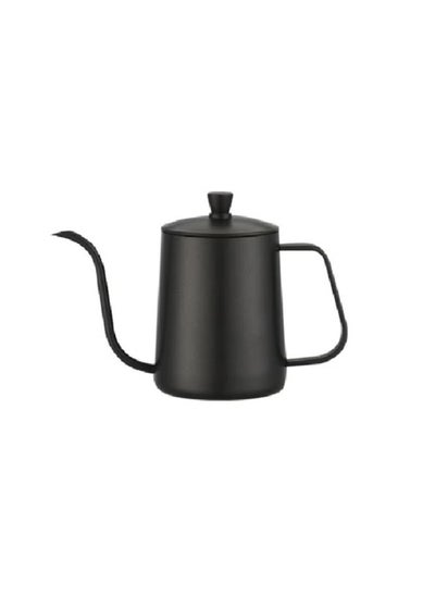 Buy Hand Drip Gooseneck Tea Pot Black 600ml in Saudi Arabia