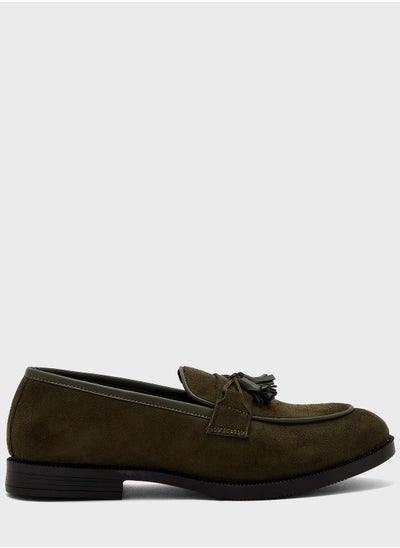 Buy Faux Suede Tassel Casual Slip Ons in UAE