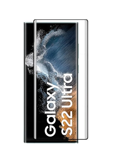 اشتري واقي شاشة نانو لسامسونج جالكسي اس 22 اولترا (Samsung Galaxy S22 Ultra), بتصميم منحني حماية فائقة من الحافة الى الحافة مع الوضوح الفائق والحماية ضد السقوط والخدوش من Lion، شفاف في السعودية
