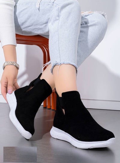Buy Lifestylesh  Ankle Boots G-45 Suede - Black in Egypt