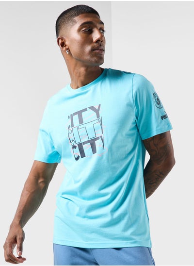 Buy Manchester City Football Club Graphic T-Shirt in UAE