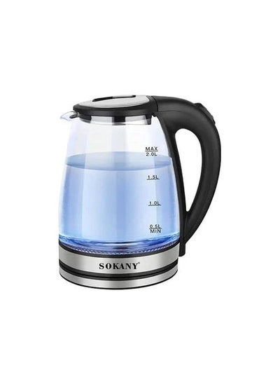 Buy Glass Electric Kettle - 2L - Black in Egypt