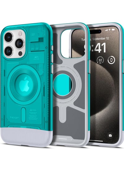 Buy Classic AC1 MagFit for Apple iPhone 15 Pro Max case cover MagSafe compatible - Bondi Blue in Saudi Arabia