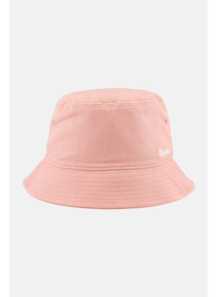 Buy Women Embroidered Logo Bucket Hat, Pink in UAE