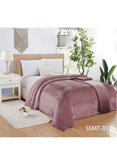 Buy 1 Piece Soft Bed Polyester Blanket king Size 200*220 cm in Saudi Arabia