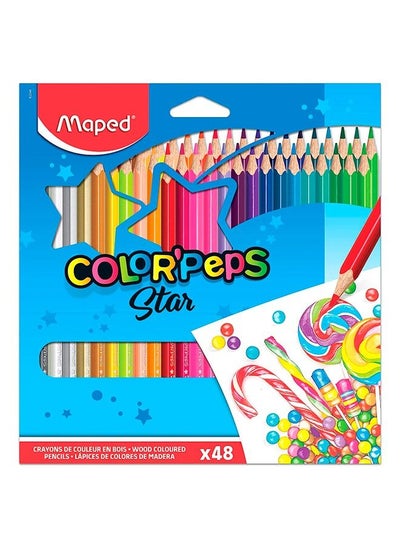 اشتري Maped 48-Piece Colour Pencils Multicolour في الامارات