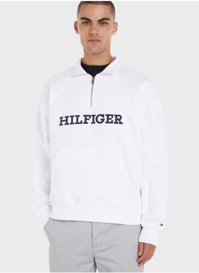 Buy Logo Half Zip Sweatshirt in Saudi Arabia