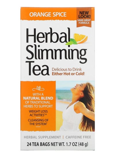 Buy Herbal Slimming Tea Orange Spice Caffeine Free 24 Tea Bags 1.7 oz (48 g) in UAE