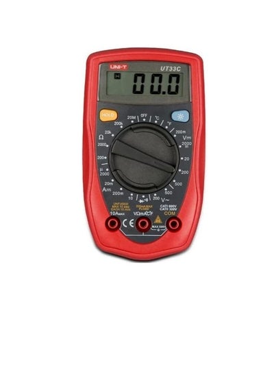 اشتري UNI-T UT33C Palm Size Digital Handheld Multimeter DMM DC AC Ammeter Voltmeter Ohm Tester في الامارات