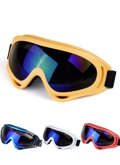 اشتري Outdoor Sports Goggles,Cycling Motorcycle Ski Goggles,X400 UV Protection Sandproof Glasses Windproof Dust-proof Anti-fog Tactical Glasses Outdoor Sport for Kids and Adult في السعودية