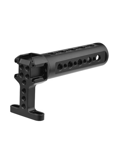 اشتري Universal Camera Cage Top Handle Grip with 1/4 Inch 3/8 Inch Threaded Screw Holes Cold Shoe Mounts for Photography Lamp Microphone في الامارات