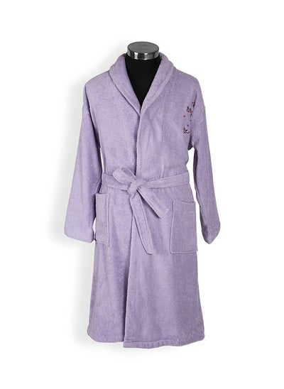 اشتري Liza Bathrobe, Lavender - 380 GSM, One Size في الامارات