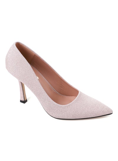 Buy Glittery Light Gold Slip On Comfy Pumps in Egypt