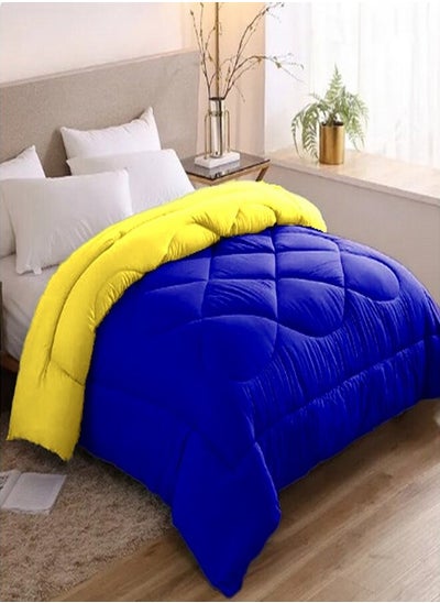 Buy Line Sleep Fiber Winter Quilt - Double Face Blue*Yellow in Egypt