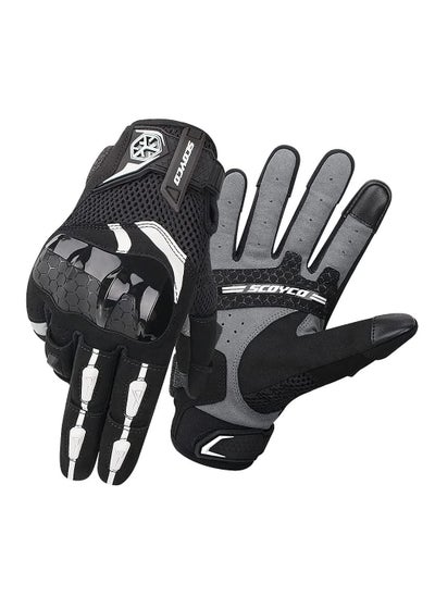 Buy SCOYCO Full Finger Protective Breathable Summer Outdoor Cycling Gloves MC117W-BK Size Large in UAE