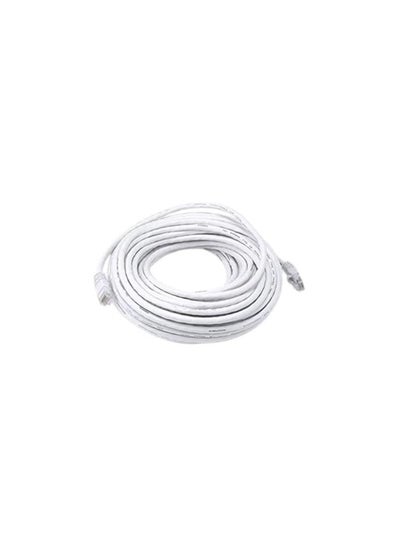 اشتري 10M Meter RJ45 Cat5e Ethernet Network LAN Internet Router Patch Computer Modem LED White في مصر