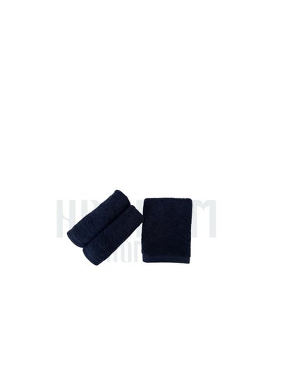 Buy Towel 100% Cotton From Hammam Home 30*30 Color navy in Egypt