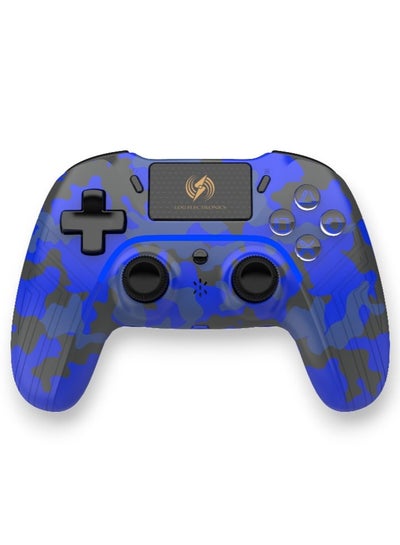 Buy LOG Wireless Controller For PS4, PS3, PC, iOS, Android - Camo Blue in Saudi Arabia