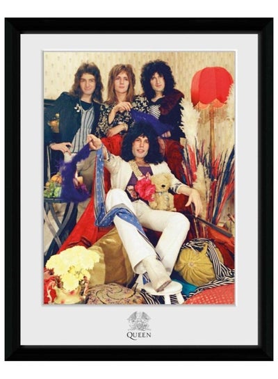 Buy Queen The Band Framed Poster Printed 34cm x 44cm Rock Music Wall Art Collector Prints for Bedroom Office Room Decor Gift in UAE