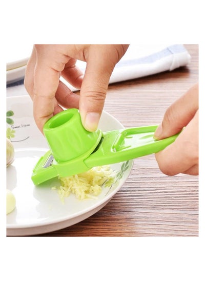 Buy 1 pcs multifunctional Ginger Garlic Grinding tool, Household Kitchen Accessory Garlic Cutter Ginger Chopper Kitchen Multifunction Grinder Manual Slicer with Hole for Fruit Vegetable Nuts Chopper in UAE