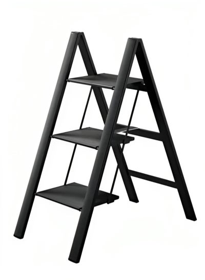 Buy 3 Step Ladder, Black Colour in Saudi Arabia