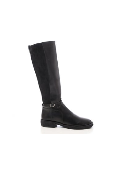 Buy Black Leather Knee High Boots in Egypt