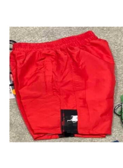 Buy Imported waterproof 2-pocket swimming shorts -Red in Egypt